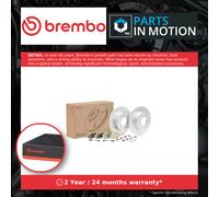 Brake Discs Pair + Pads Kit Rear KT10027 Brembo Set 0044206920 0084205120 New