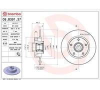 Brake Disc RENAULT MEGANE IV 1.3 TCe 115 08.B391.37
