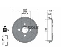 Brake drum TEXTAR 94036400 for SUBARU JUSTY IV 1 2007-2012
