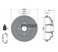 Brake Drum TEXTAR 94043000 for OPEL SUZUKI