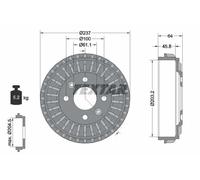 TEXTAR 94046200 Brake drum