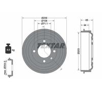 TEXTAR 94049500 Brake drum