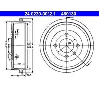 Rear Brake Drum VW Seat Skoda:POLO,CORDOBA,IBIZA II 2,LUPO,AROSA,UP,CITIGO,Mii