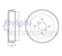 Rear Brake Drum Delphi BF530 Fits Toyota Yaris/Vitz Braking System