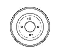 Brake drum DB4020 TRW for HONDA ACCORD III ACCORD III Aerodeck CIVIC MK V Saloon