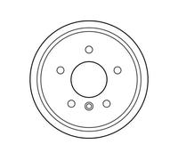 Brake drum DB4235 TRW for MERCEDES-BENZ A-CLASS