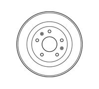 Brake drum DB4297 TRW for LAND ROVER FREELANDER I FREELANDER I Soft Top
