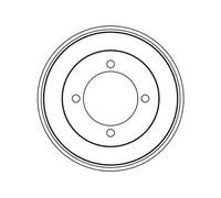 Brake drum DB4328 TRW for MITSUBISHI CARISMA CARISMA Saloon SPACE STAR MPV