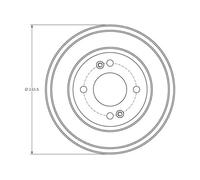 TRW DB4401 Brake drum