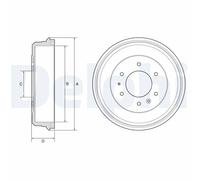 Brake Drum DELPHI BF581