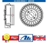 Brake Drum For Renault CLIO 19- TWINGO 14- Smart FORFOUR 14- 432065501R