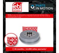 FEBI Bilstein Brake Drum 176963 - Rear for Renault Logan Mk1 1.6 K7M