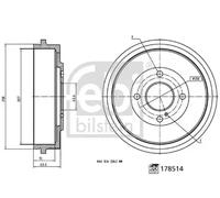 FEBI BILSTEIN 178514 Brake drum