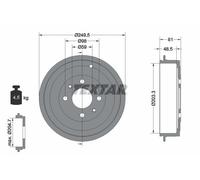 TEXTAR 94019900 Brake drum