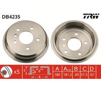 Brake Drum TRW DB4235 for MERCEDES-BENZ