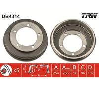 TRW DB4314 Brake drum