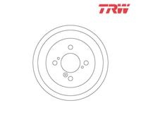 TRW DB4476 Brake drum
