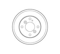 Brake Drum TRW DB4553 for FORD