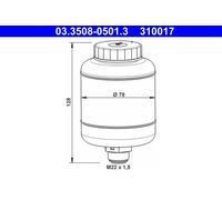 Brake Fluid Expansion Tank ATE Fits 573788