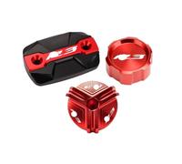 brake fluid For R3 YZF-R3 YZFR3 2015-2025 Motorcycle | For R3 YZF-R3 YZFR3 2015-2025 Motorcycle Front Rear Brake Fluid Reservoir Cap Cylinder Cover Guard Oil Filler Cap
