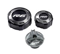 Brake Fluid Protective Cover For YZFR6 YZF-R6 YZF R6 2010-2023 R 6 Accessories Front And Rear Brake Fluid Oil Tank Cover Liquid Storage