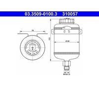 Brake fluid reservoir 03.3509-0100.3 ATE
