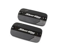 Brake Fluid Reservoir Cover For FCS600 Silverwing FCS 600 Silver Wing 2001-2011 CNC Aluminum Front Brake Fluid Reservoir Cover Cylinder Oil Tank Cap