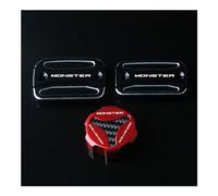 Brake Fluid Reservoir Cover For Monster 695 2013-2014 For 696 2008-2014 Motorcycle Front Rear Brake Clutch Cylinder Fl&uid Reservoir Cover