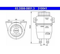 Brake Fluid Reservoir For BMW 1500-2000 1502-2002 3 67-82 34321112400