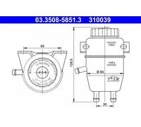 Brake Fluid Reservoir For BMW 3 1502-2002 1500-2000 67-82 34321112399