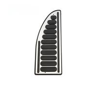 Brake Foot Pedals Stainless Steel Car Accelerator Brake Rest Pedal Covers Interior For Jeep For Renegade For Compass 17-20 For Fiat 500X 2014-2019 (Rest)