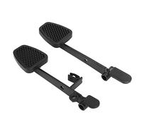Brake Footrest, Strong Rustproof Nonslip Gas Brake Pedals 2pcs Safe for UTV for ATV Quad for Go Kart