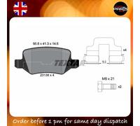 BRAKE FOR MERCEDES-BENZ A-CLASS B-CLASS TEXTAR PADS REAR