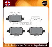 BRAKE FOR VAUXHALL ASTRA TEXTAR PADS REAR