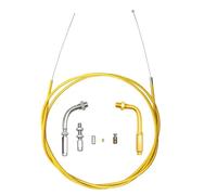 Brake Grips 190cm Motorcycle Throttle Cable Gas Brake Clutch Repair Kit Fit for CBR125 CRF230 KLX EXC Fit for Ninja Dirt Bike ATV Brake Handle(Gold Gold)