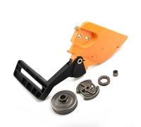 Brake Handle Clutch Cover Drum Kit with 3/8 Rim Sprocket Needle Bearing for Partner 350 351, Suitable for McCulloch For MAC 335 440 Chainsaw