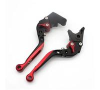 Brake Handle Lever Perch Clutch CNC Adjustable Motorcycle Folding Extendable for Enfield for Meteor 350 for Classic 2021-2024 Adjustable clutch and brake lever(Red)