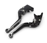Brake Handle Lever Perch Clutch CNC Adjustable Motorcycle Folding Extendable for Enfield for Meteor 350 for Classic 2021-2024 Adjustable clutch and brake lever(Grey)