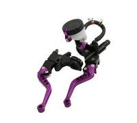 Brake Handle Motorcyle Universal 7/8" 22mm Aluminum Brake Clutch Pump Lever Hydraulic Master Cylinder for 250cc-500cc Dirt Pit Bike parts(Purple)