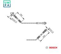 Bosch Brake Hose BH029 - 1987476054