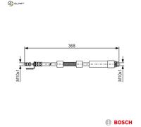 Bosch 1987476059 Brake Hose (BH034)