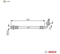 BRAKE HOSE 1 987 476 113 FOR TOYOTA RAV/II/SUV/Mk//Cabrio 1ZZ-FE 1.8L 4cyl