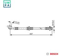 BOSCH 1 987 476 135 Brake hose