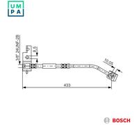 BOSCH 1 987 476 149 Brake hose
