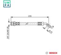 BOSCH 1 987 476 207 Brake hose
