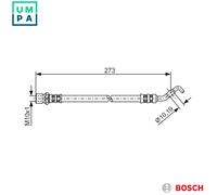 BOSCH 1 987 476 270 Brake hose