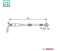BOSCH 1 987 476 386 Brake hose