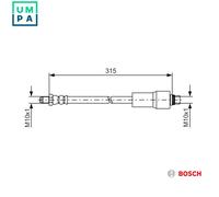 BOSCH 1 987 476 432 Brake hose