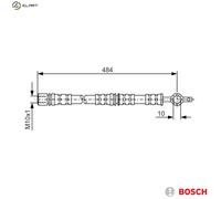 BOSCH 1 987 476 551 Brake hose