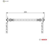 BOSCH 1 987 476 575 Brake hose